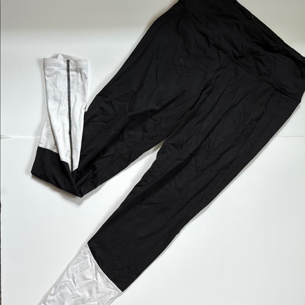 Victoria's Secret Black and White Sparkle Leggings